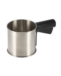 Setaccio spargifarina automatico in acciaio inox con impugnatura in ABS g 250