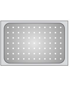 Bacinella GN forata 1/1 in acciaio inox 18/10