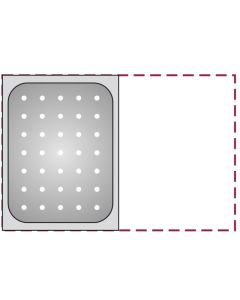 Bacinella GN forata 1/2 in acciaio inox 18/10