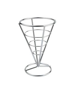 Mini cestino conico per fritture Monoporzioni in acciaio inox 18/10 &Oslash; cm 10 h cm 15