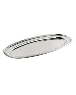 Vassoio ovale da portata pesce/banqueting in acciaio inox