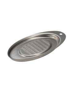 Grattugia per noce moscata e zenzero in acciaio inox cm 14x7 h cm 1