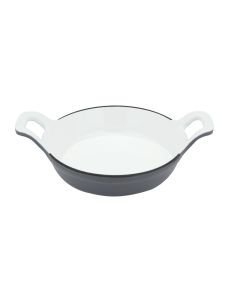 Monoporzioni Mini Tegamino grigio 2 manici ghisa smaltata Ø cm 18