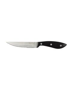 Blister 4 coltelli bistecca jumbo tuttiXuno con ½ lama dentata in acciaio inox e manico rivettato
