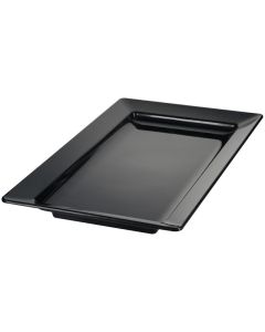 EFAY Vassoio rettangolare nero Dido in melamina cm 44,5x22